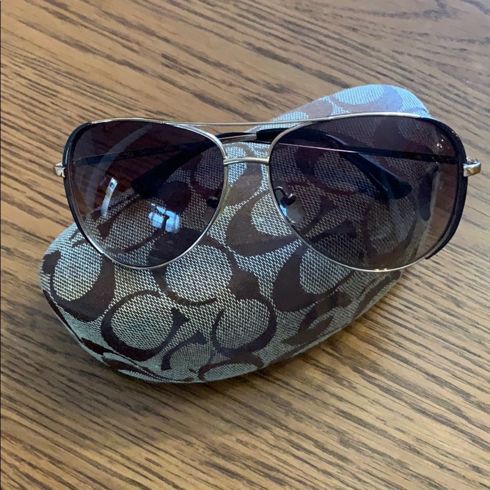 Coach aviator sunglasses